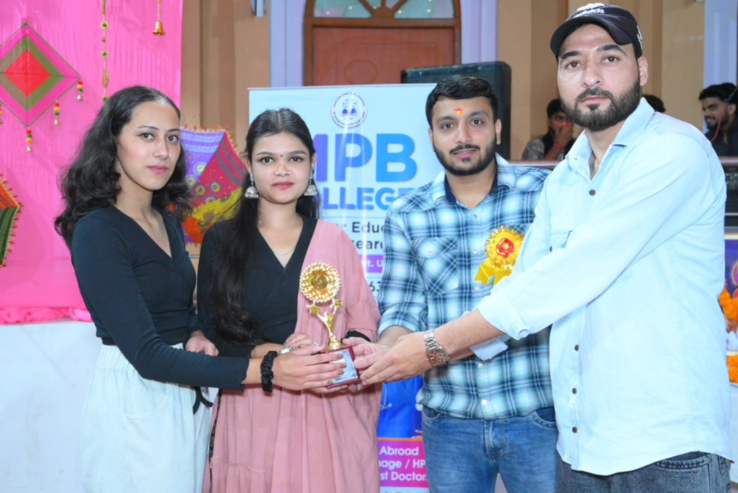 MPB College students receiving an award