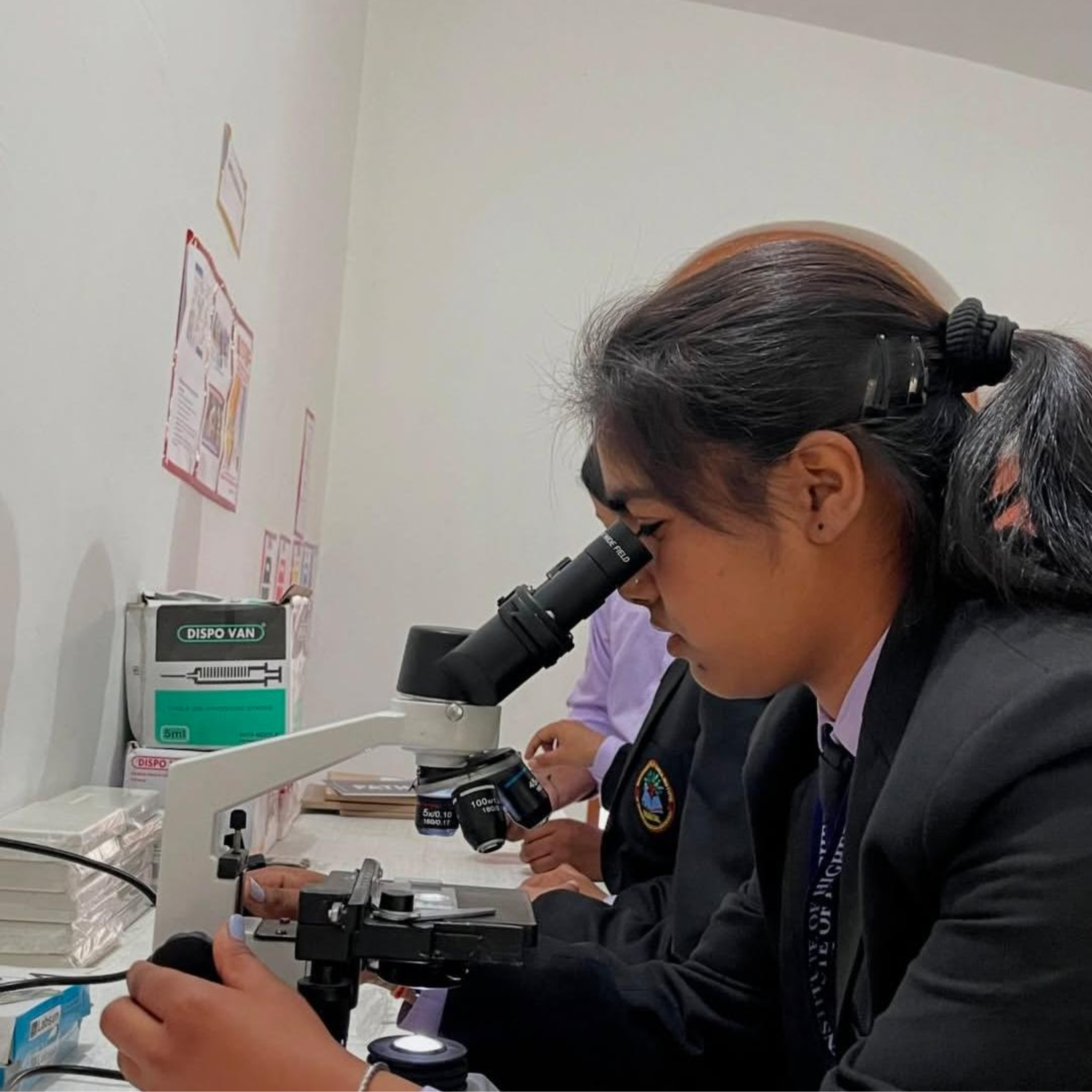 MPB College student in lab